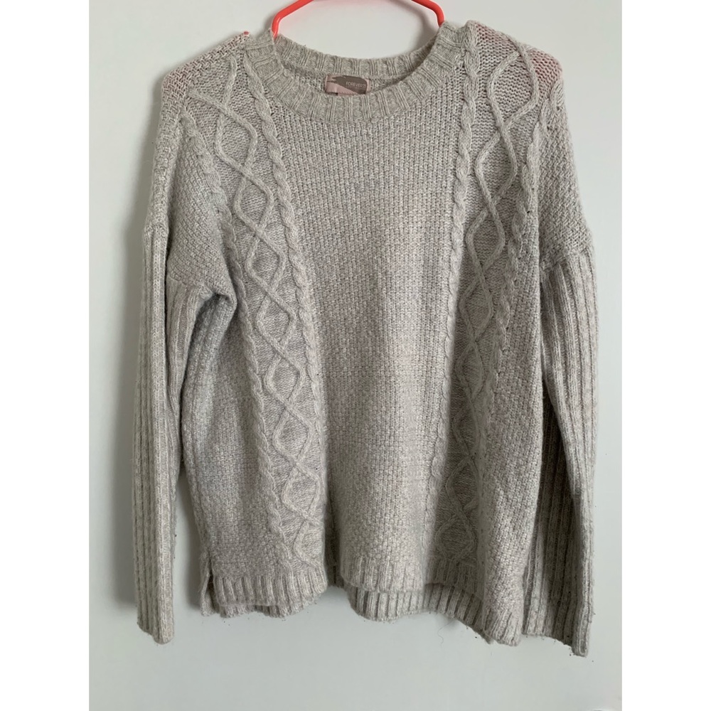 Chunky cable knit sweater